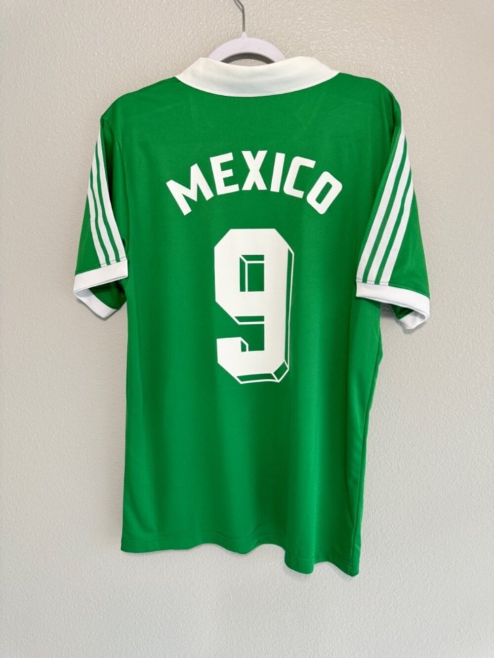 Vintage Mexico 1986 Hugo Sanchez green soccer jersey